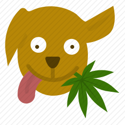 吃大麻的狗狗图标