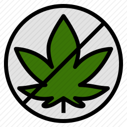 禁止大麻图标