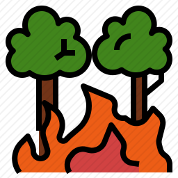 森林起火图标