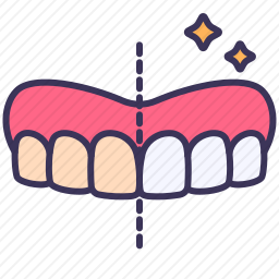 牙齿美白图标