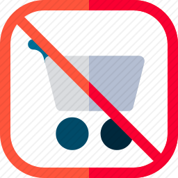 禁止购物图标