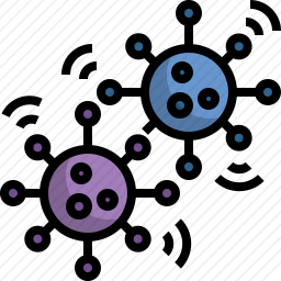 病毒传播图标
