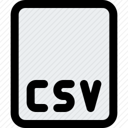 CSV文件格式图标