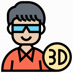 3D眼镜图标