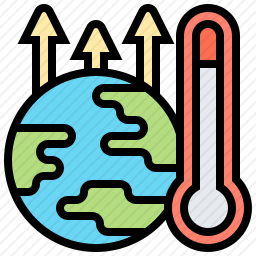 全球变暖图标