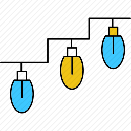 <em>圣诞灯</em>图标