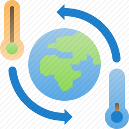 全球变暖图标