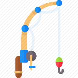 钓鱼竿图标