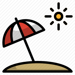 太阳伞图标