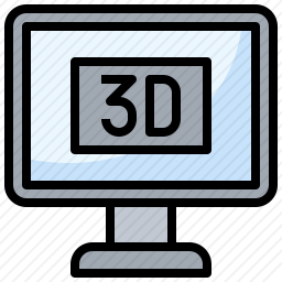 3D电影图标