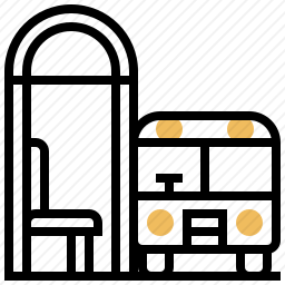 公共汽车站图标