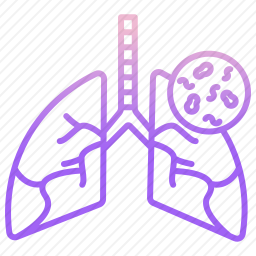 受感染的肺图标