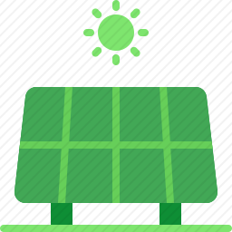 太阳能源面板图标