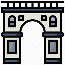 拱门建筑图标