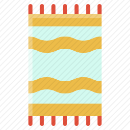 沙滩巾图标