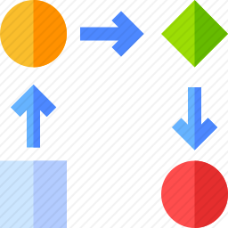 工作流程图标