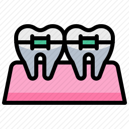 矫正牙齿图标
