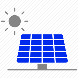 太阳能源面板图标