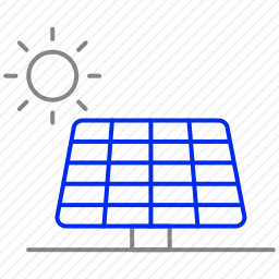 太阳能源面板图标