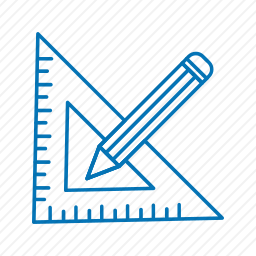 三角尺图标