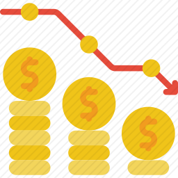 经济衰退图标