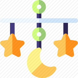 婴儿床挂饰图标