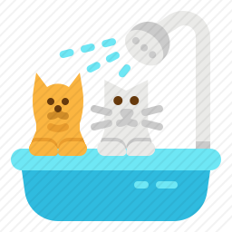 宠物洗澡图标