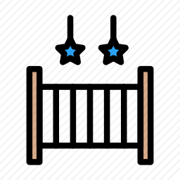 婴儿床图标