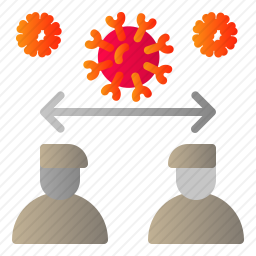 社交距离图标