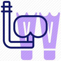 潜水面罩图标