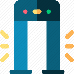 金属安检门图标