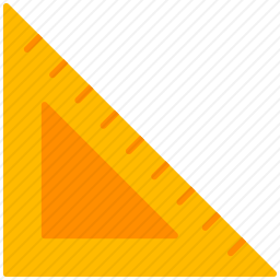 三角尺图标