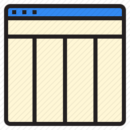 网页布局图标