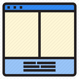 网页布局图标