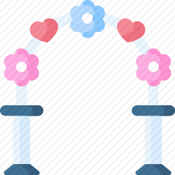 婚礼拱门图标