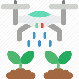 无人机灌溉图标
