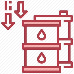 油价下降图标
