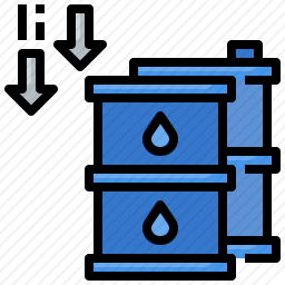 油价下降图标