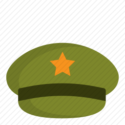 军用帽子图标