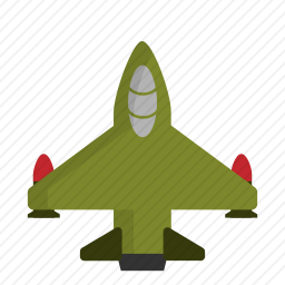 喷气式战斗机图标