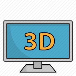 3D电影图标