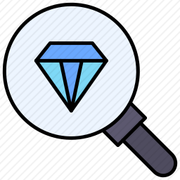 钻石搜索图标