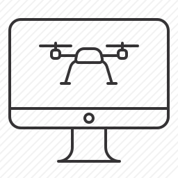 电脑无人机图标