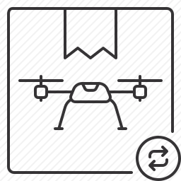 无人机包裹图标