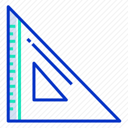 三角尺图标