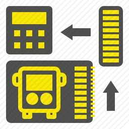客车票图标