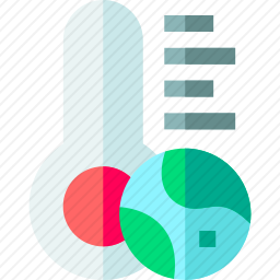 全球变暖图标