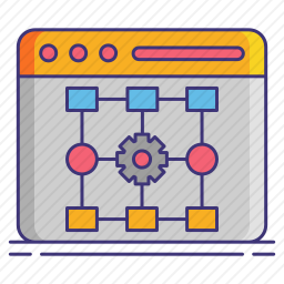 网页流程图标