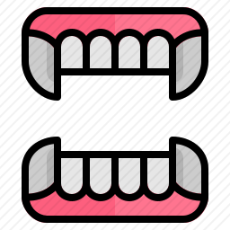 吸血鬼牙齿图标