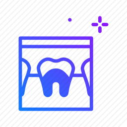 牙齿射线图标